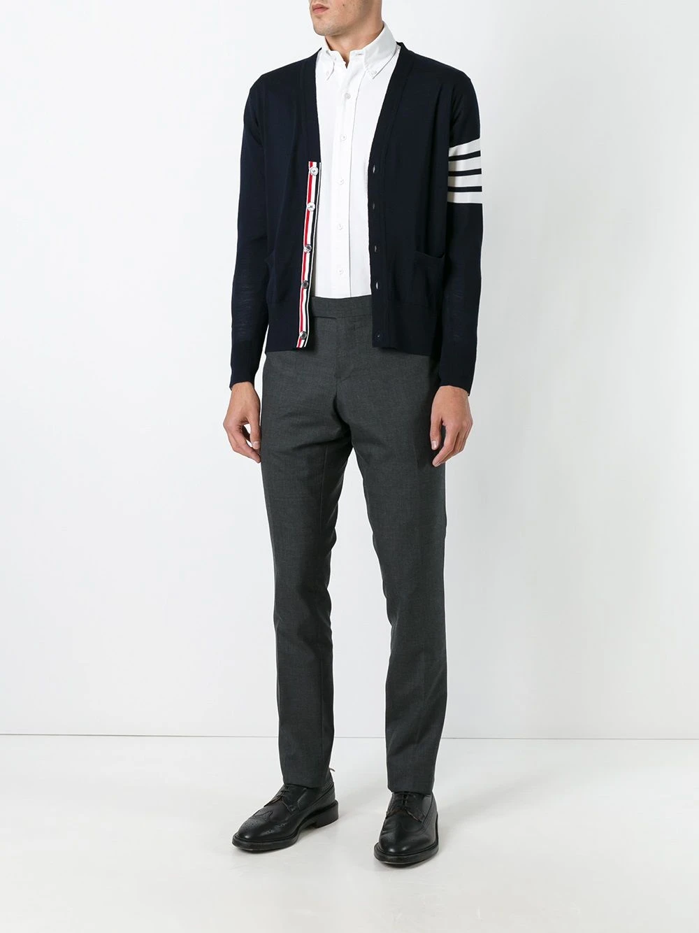 New ๐ Thom Browne 4 Bar knitted cardigan cardigans of men โญ 2 Thom Browne 4-Bar knitted cardigan