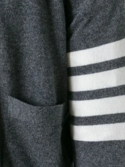 Thom Browne 4-Bar Cashmere Cardigan