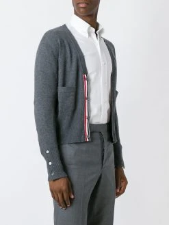 Thom Browne 4-Bar Cashmere Cardigan