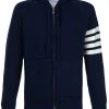Thom Browne knitted zip hoodie
