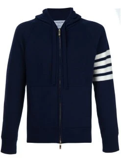 Thom Browne knitted zip hoodie
