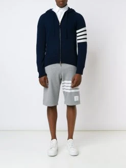 Thom Browne knitted zip hoodie