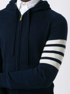 Thom Browne knitted zip hoodie