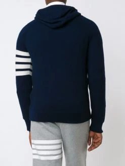 Thom Browne knitted zip hoodie