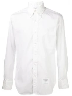 Thom Browne logo patch shirt