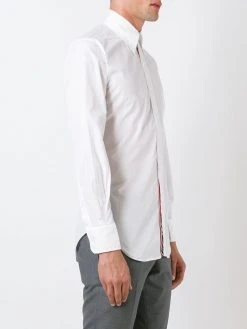 Thom Browne logo patch shirt