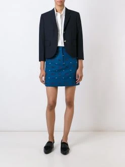 Thom Browne Classic Single Breasted Sport Coat In Navy 2-Ply Wool Fresco