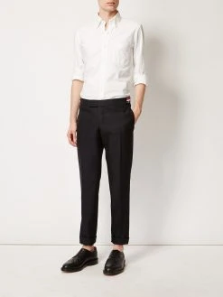 Thom Browne Mohair Wool Low-Rise Skinny Trouser