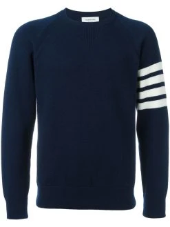 Thom Browne 4-Bar crew neck cashmere jumper