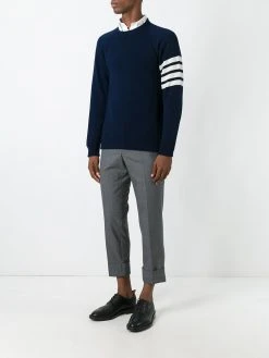 Thom Browne 4-Bar crew neck cashmere jumper