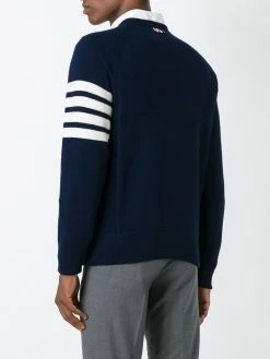 Thom Browne 4-Bar crew neck cashmere jumper