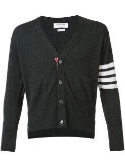 Thom Browne 4-Bar Short Cashmere Cardigan
