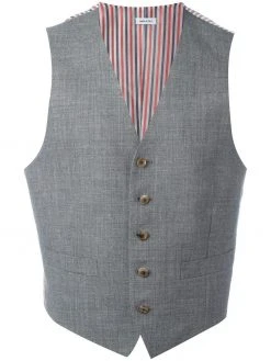 Thom Browne striped lateral waistcoat