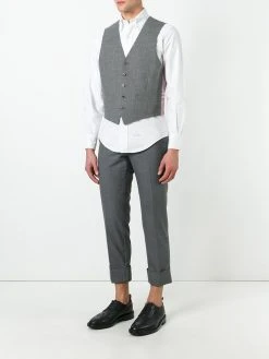 Thom Browne striped lateral waistcoat