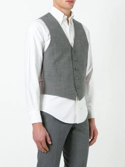 Thom Browne striped lateral waistcoat