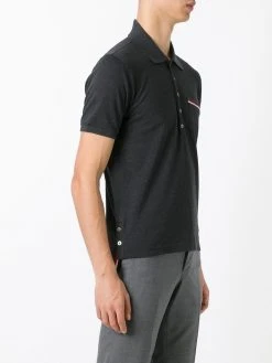 Thom Browne Rwb Pocket Trim Piqué Polo