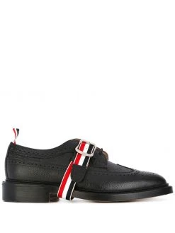 Thom Browne grosgrain strap long wingtip brogues