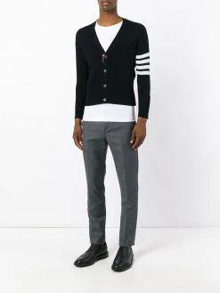 Thom Browne four stripe sleeve cardigan