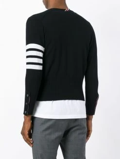 Thom Browne four stripe sleeve cardigan