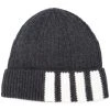 Thom Browne 4-Bar Stripe Cashmere Rib Hat