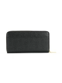 Thom Browne grosgrain-tab leather continental wallet