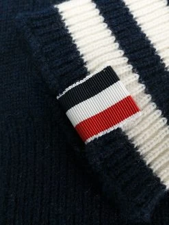 Thom Browne 4-bar cashmere gloves