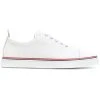 Thom Browne Straight Toe Cap Trainer In Pebble Grain & Calf Leather