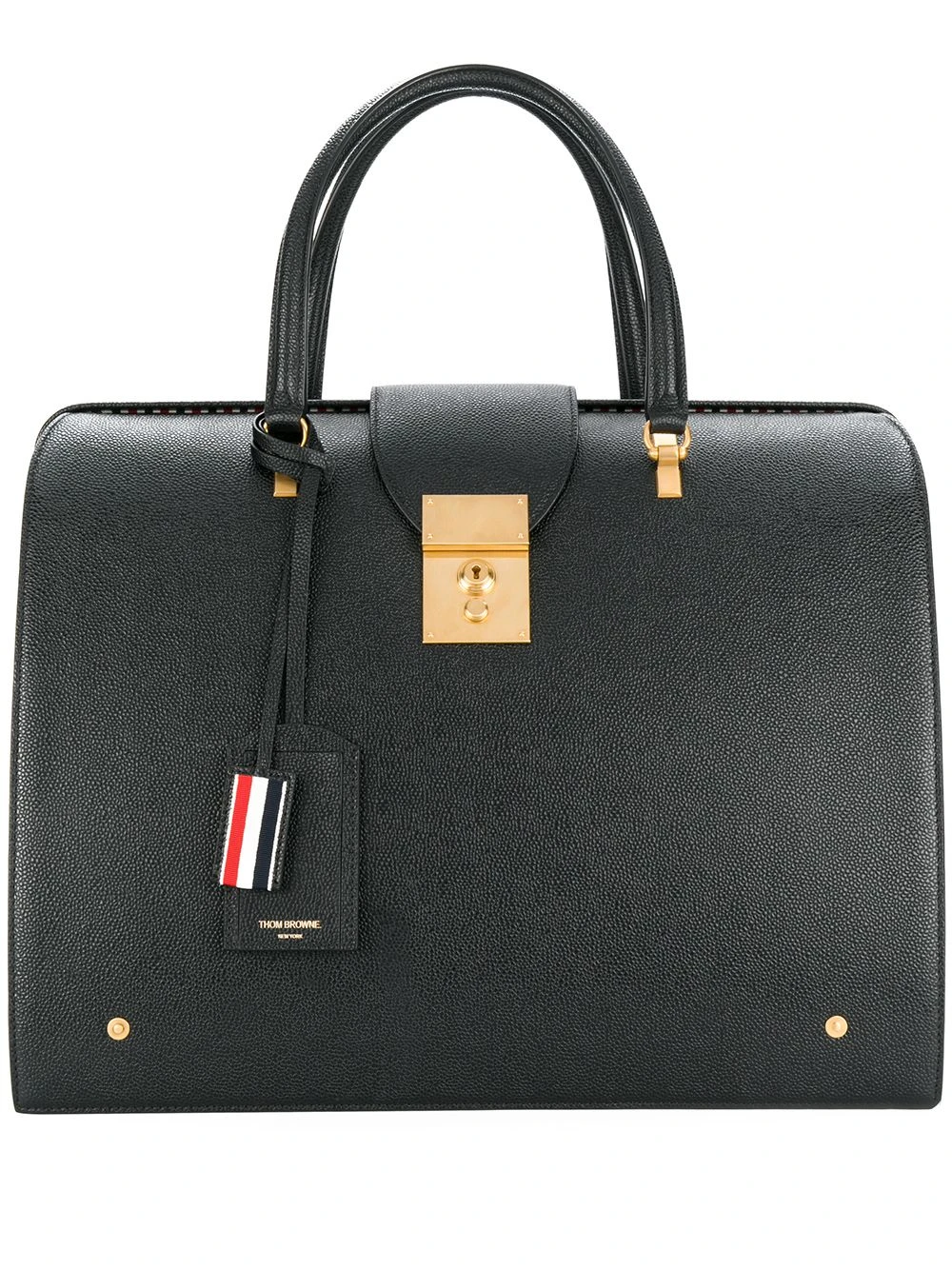 Coupon ⭐ Thom Browne Pebbled Leather Mr. Thom Bag luggage & holdalls of men ✨ 1 Thom Browne Pebbled Leather Mr. Thom Bag