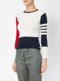 Thom Browne Contrast stripe pullover