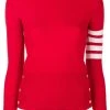 Thom Browne Classic crew neck Pullover Cashmere with 4-Bar Sleeve Stripe