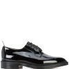 Thom Browne Classic Blucher In Black Patent Leather
