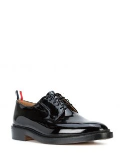 Thom Browne Classic Blucher In Black Patent Leather
