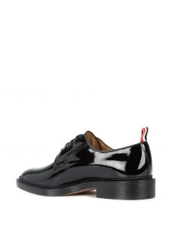 Thom Browne Classic Blucher In Black Patent Leather