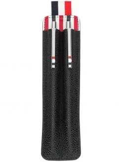Thom Browne Pen And Pencil Set With Case In Pebble Grain