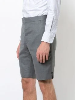 Discount π Thom Browne Classic Backstrap Short In Medium Grey Super 120's Twill tailored shorts of men βοΈ 7 Thom Browne Classic Backstrap Short In Medium Grey Super 120's Twill