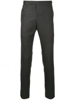 Thom Browne Low Rise Skinny Side Tab Trouser In Super 120βs Twill