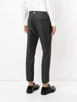 Thom Browne Low Rise Skinny Side Tab Trouser In Super 120’s Twill