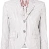 Thom Browne vertical-stripe single-breasted blazer