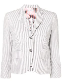 Thom Browne vertical-stripe single-breasted blazer