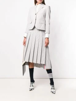 Thom Browne vertical-stripe single-breasted blazer