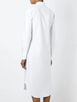Thom Browne Long Sleeve Button Down Knee Length Shirtdress In Oxford