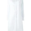 Thom Browne Long Sleeve Button Down Knee Length Shirtdress In Oxford