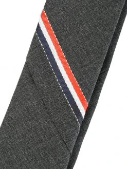 Thom Browne Classic Necktie With Seamed In Red, White And Blue Selvedge (26cm) In Super 120’s Twill