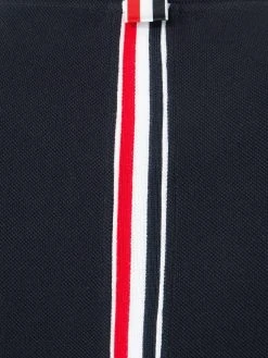 Thom Browne Center-Back Stripe Relaxed Piqué Tee