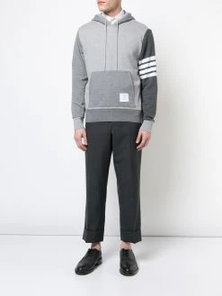 Thom Browne 4-Bar Tonal Fun-Mix Hoodie