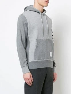Thom Browne 4-Bar Tonal Fun-Mix Hoodie