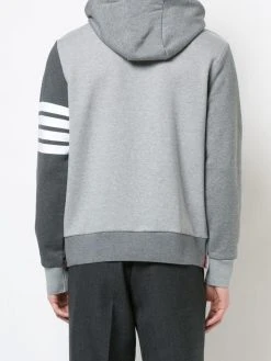 Thom Browne 4-Bar Tonal Fun-Mix Hoodie