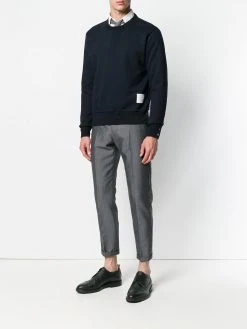 Thom Browne rear RWB stripe sweatshirt