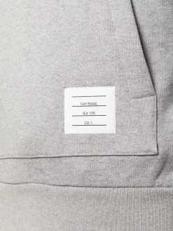 Thom Browne Center-Back Stripe Jersey Hoodie