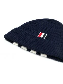Thom Browne striped beanie